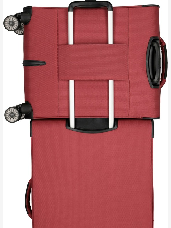 Travelite Sada cestovních kufrů Travelite Skaii 4w S,M,L - červená