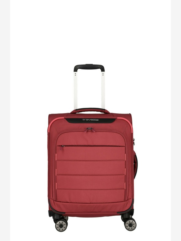 Travelite Červený cestovní kufr Travelite Skaii 4w S