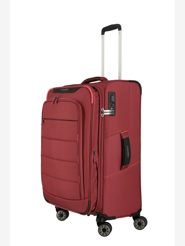 Travelite Cestovní kufr Travelite Skaii 4w M - červená