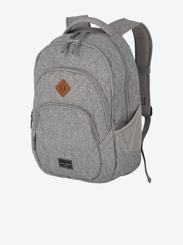 Travelite Batoh Travelite Basics Backpack Melange - světle šedá