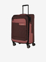 Travelite Sada tří cestovních kufrů a cestovní tašky v růžovo-hnědé barvě Travelite Viia 4w S,M,L + Duffle