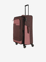 Travelite Sada tří cestovních kufrů a cestovní tašky v růžovo-hnědé barvě Travelite Viia 4w S,M,L + Duffle