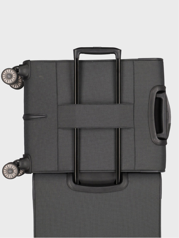 Travelite Tmavě šedý cestovní kufr Travelite Viia 4w S