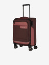 Travelite Růžovo-hnědý cestovní kufr Travelite Viia 4w S
