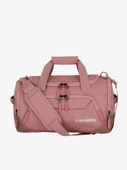 Travelite Růžová cestovní taška Travelite Kick Off Duffle S Rose