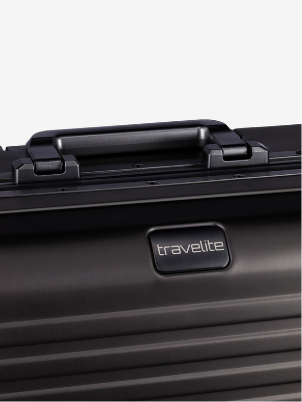 Travelite Černý cestovní kufr Travelite Next 4w M Black