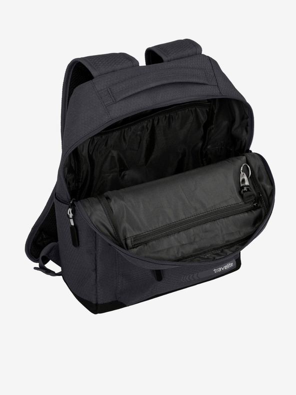 Travelite Tmavě šedý batoh Travelite Kick Off Backpack M Anthracite