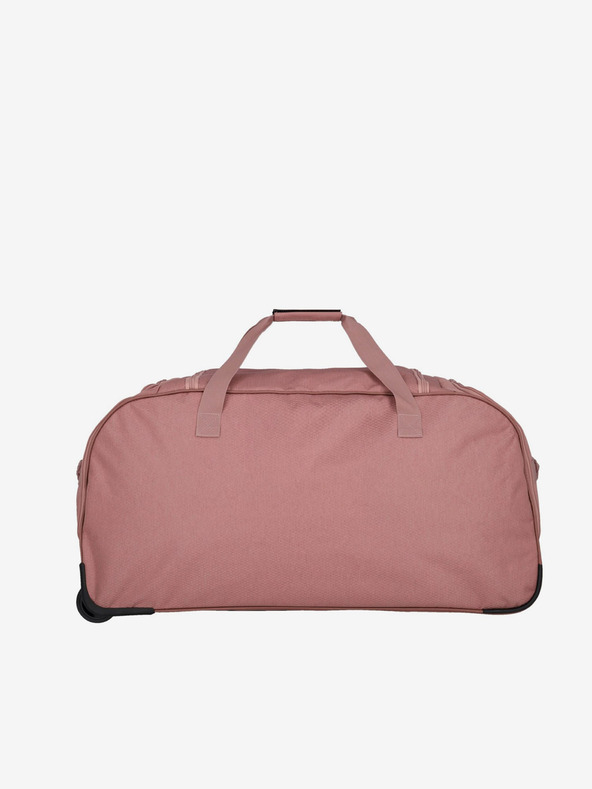Travelite Růžová cestovní taška Travelite Kick Off Wheeled Duffle XL Rosé