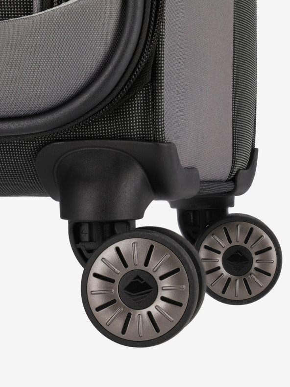 Travelite Tmavě šedý cestovní kufr Travelite Viia 4w M Anthracite