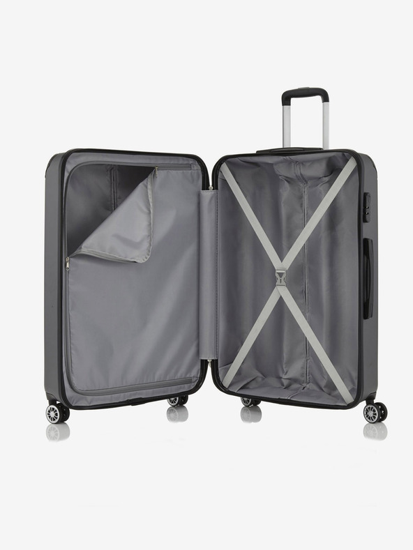 Travelite Zelený cestovní kufr Travelite City 4w L Green