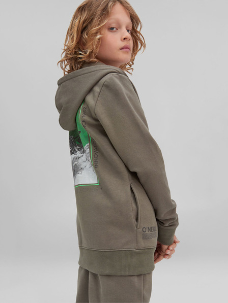 O'Neill Khaki klučičí mikina O'Neill HYBRID SWEAT HOODY FZ