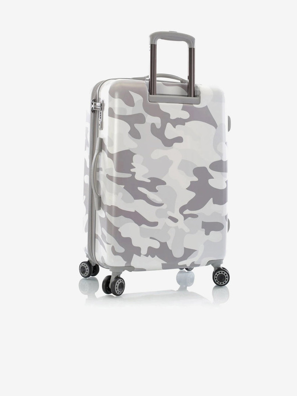 Heys Bílý cestovní kufr Heys White Camo M