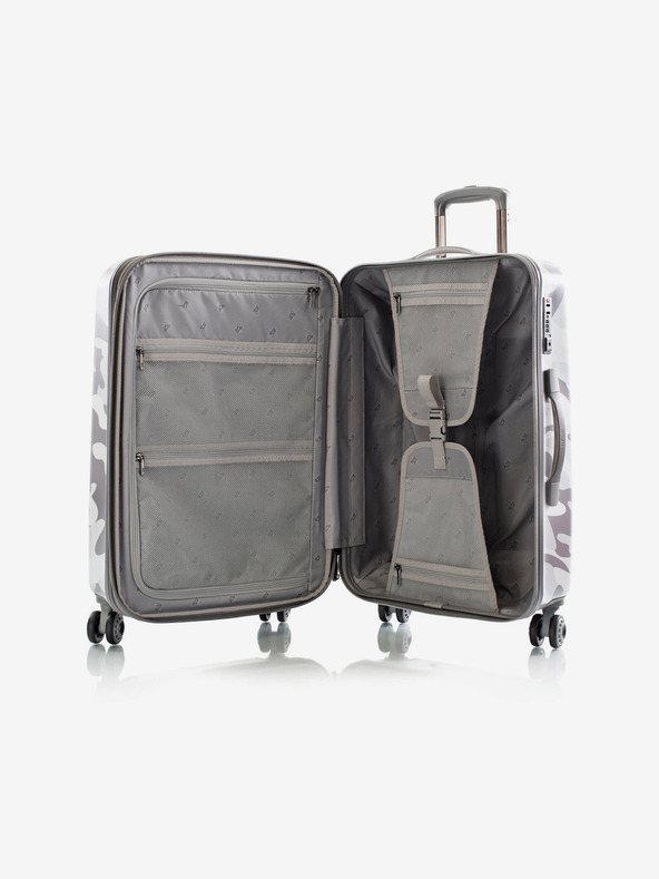Heys Bílý cestovní kufr Heys White Camo M