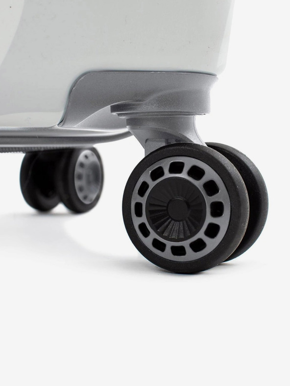 Heys Bílý cestovní kufr Heys White Camo M