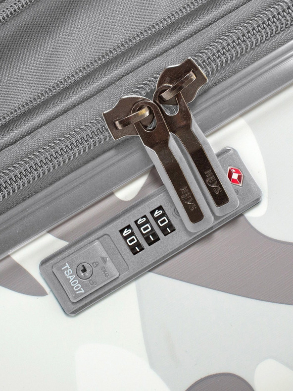 Heys Bílý cestovní kufr Heys White Camo M