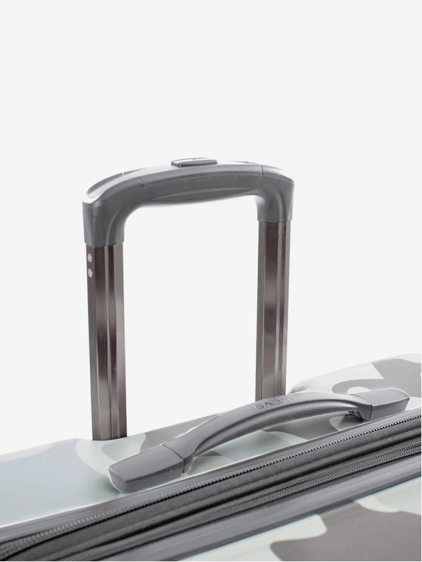 Heys Bílý cestovní kufr Heys White Camo M