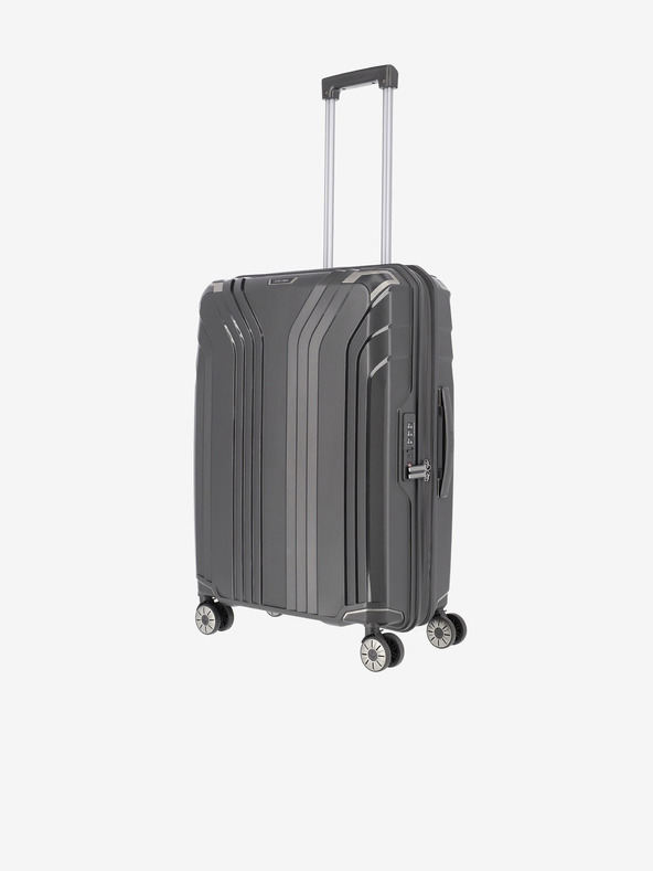Travelite Sada tří cestovních kufrů v černé barvě Travelite Elvaa 4w S,M,L Black