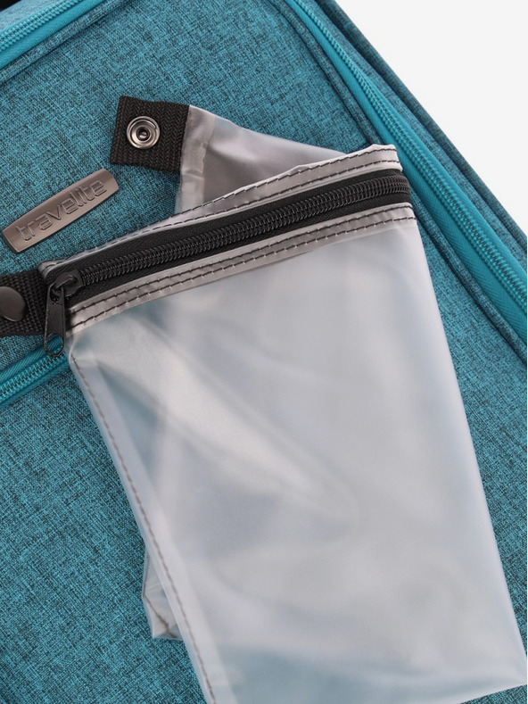 Travelite Modrý cestovní kufr Travelite Cabin 2w Underseater