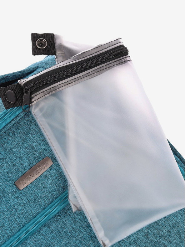 Travelite Modrý cestovní kufr Travelite Cabin 2w Underseater