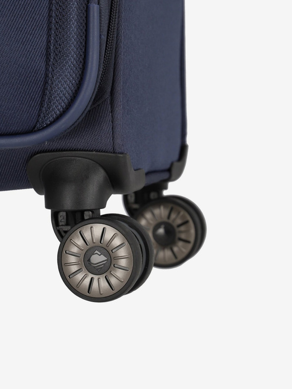Travelite Tmavě modrý cestovní kufr Travelite Miigo 4w M