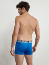 DIM Sada tří pánských boxerek v černé a modré barvě DIM SPORT MICROFIBRE BOXER 3x