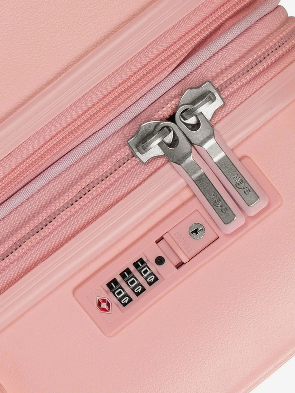 Heys Růžový cestovní kufr Heys Pastel M