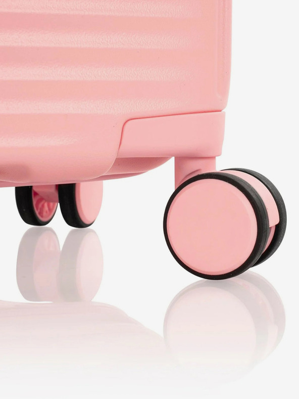 Heys Růžový cestovní kufr Heys Pastel M