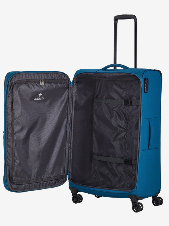 Travelite Sada tří cestovních kufrů v petrolejové barvě Travelite Chios S,M,L Petrol