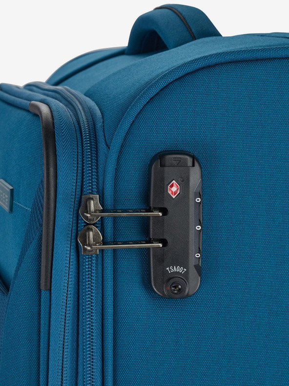 Travelite Sada tří cestovních kufrů v petrolejové barvě Travelite Chios S,M,L Petrol