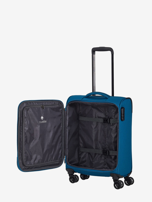 Travelite Sada tří cestovních kufrů v petrolejové barvě Travelite Chios S,M,L Petrol