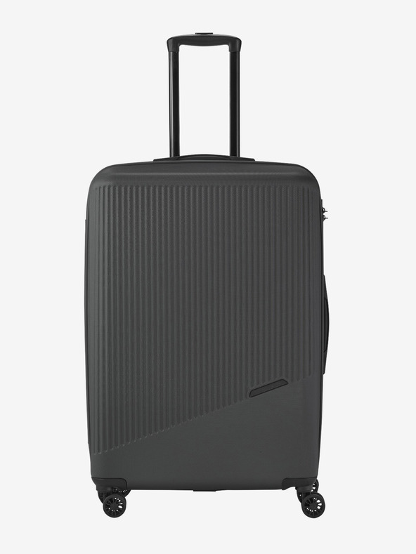Travelite Tmavě šedý cestovní kufr Travelite Bali L Anthracite
