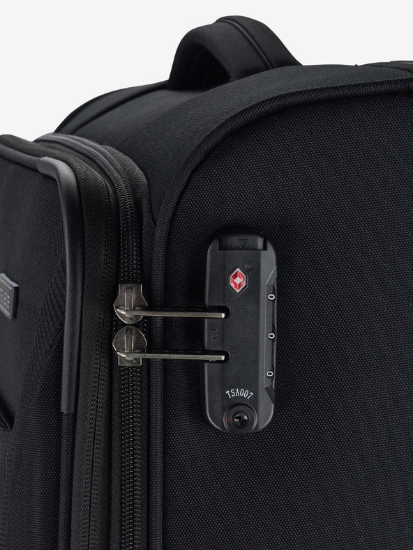 Travelite Černý cestovní kufr Travelite Chios M Black