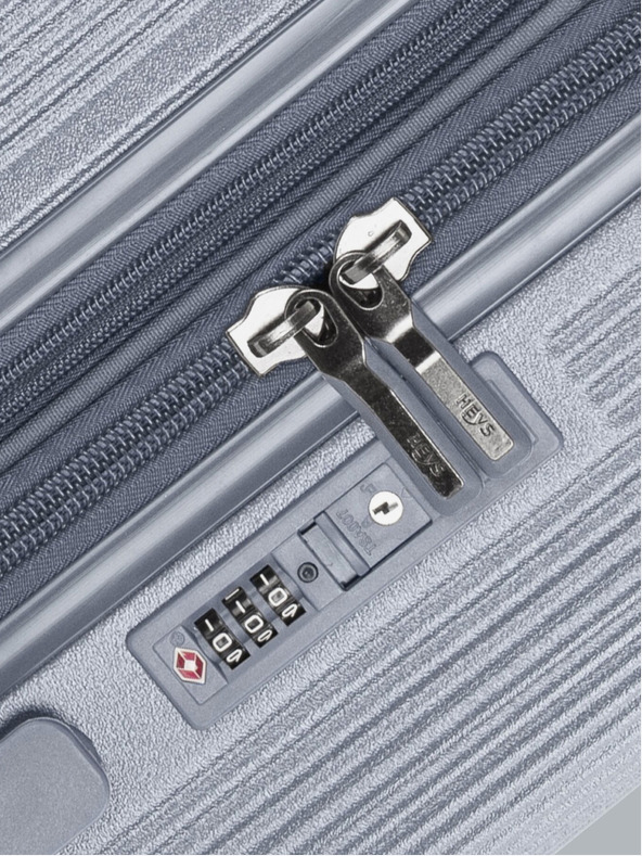 Heys Šedý cestovní kufr Heys Earth Tones M Glacier Grey