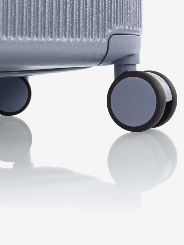 Heys Sada tŕí cestovních kufrů v šedé barvě Heys Earth Tones S,M,L Glacier Grey