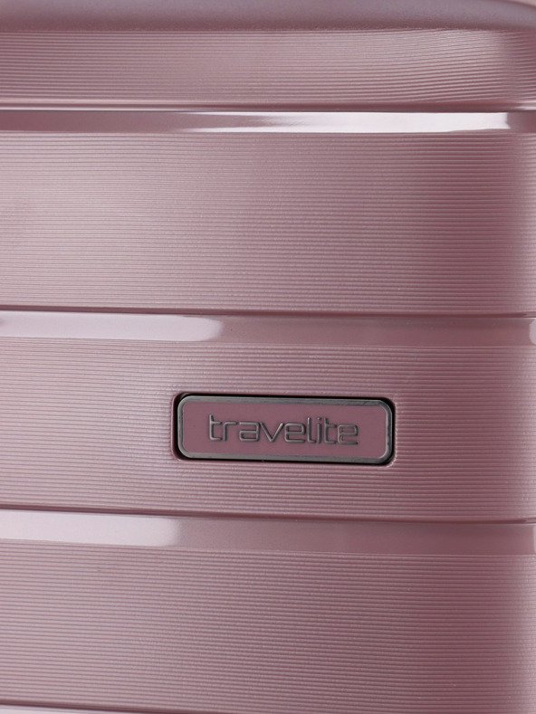Travelite Růžový cestovní kufr Travelite Air Base M