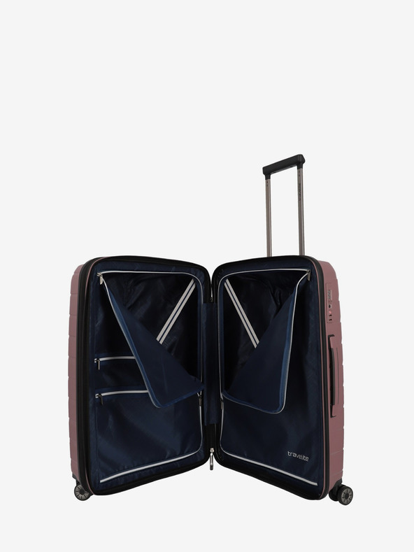Travelite Růžový cestovní kufr Travelite Air Base M