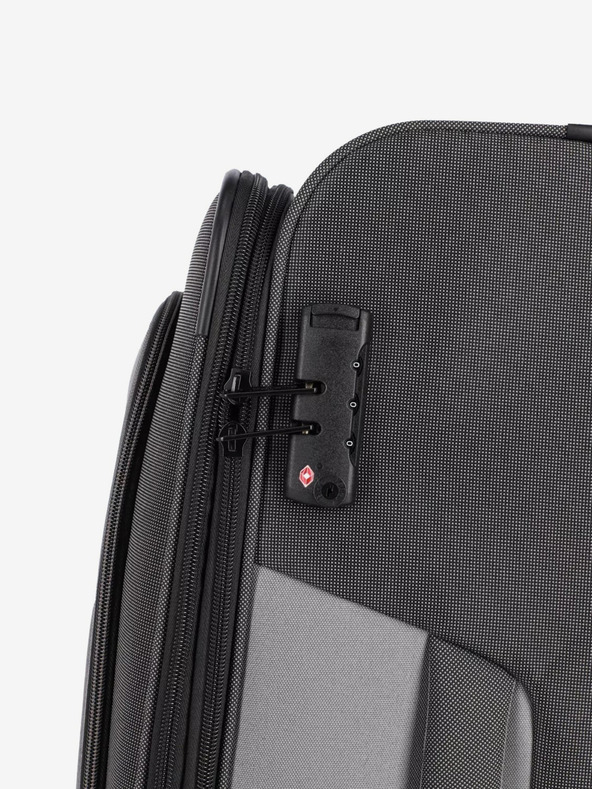 Travelite Šedý cestovní kufr Travelite Viia 2w S