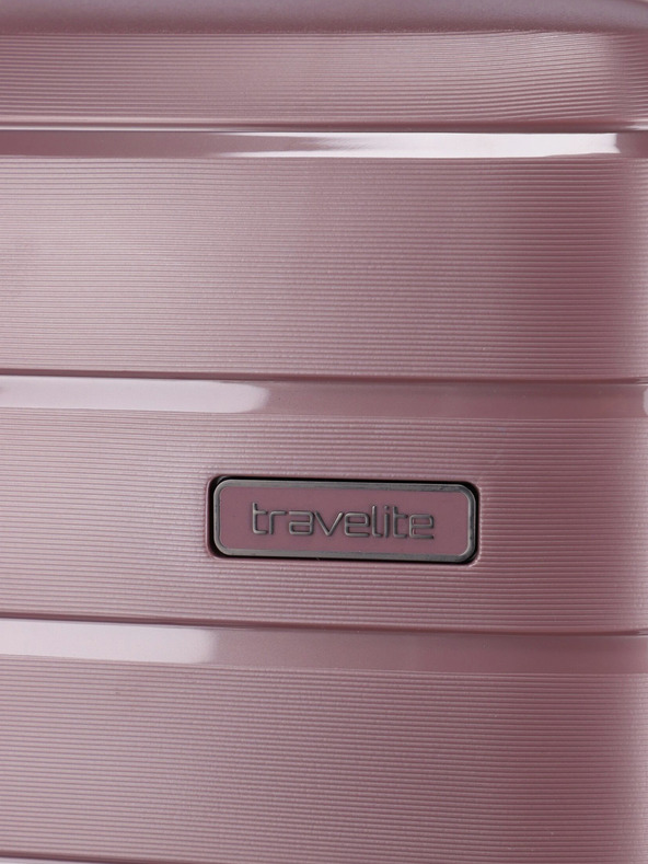 Travelite Sada tří cestovních kufrů v růžové barvě Travelite Air Base S,M,L