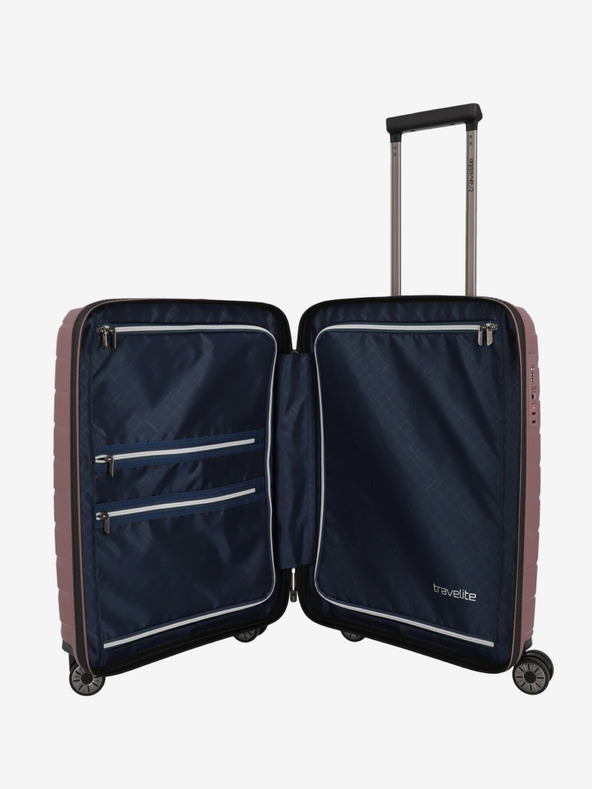 Travelite Růžový cestovní kufr Travelite Air Base S