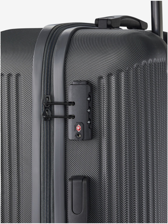 Travelite Sada tří cestovních kufrů v tmavě šedé barvě Travelite Bali S,M,L