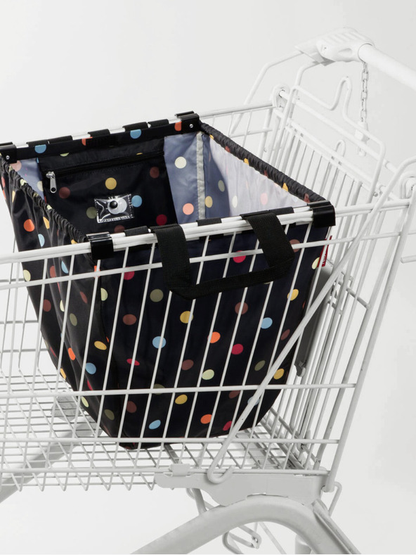 Reisenthel Černá unisex puntíkovaná nákupní taška Reisenthel Easyshoppingbag