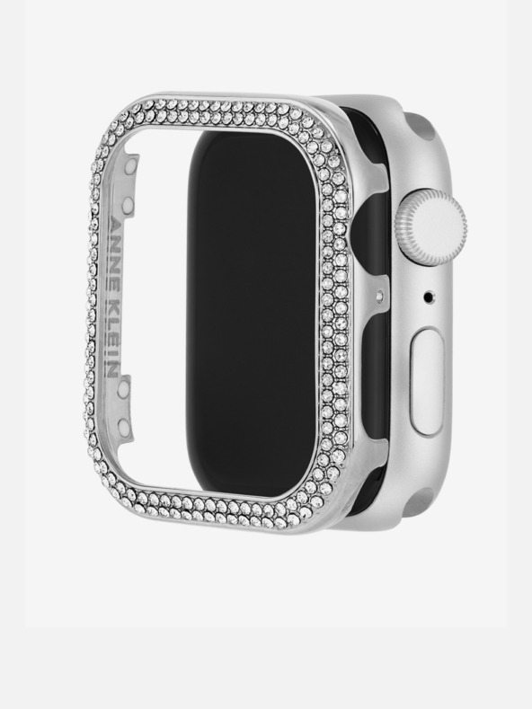 Anne Klein Luneta pro Apple Watch s krystaly ve stříbrné barvě Anne Klein