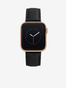 Anne Klein Černý kožený řemínek pro hodinky Apple Watch Anne Klein