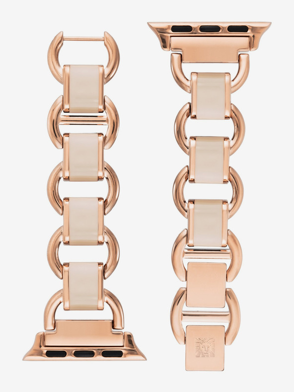 Anne Klein Dámský řemínek pro Apple Watch 42/44/45/ultra 49mm v růžovozlaté barvě Anne Klein