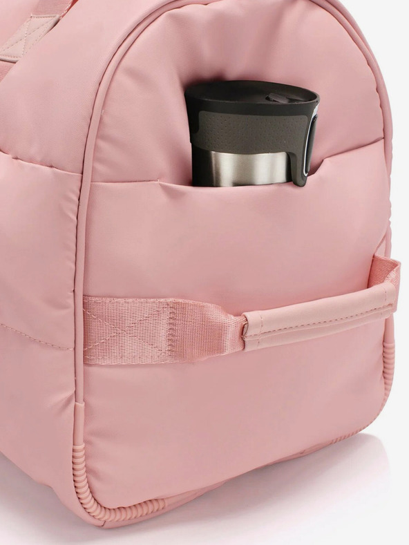Heys Růžová dámská cestovní taška Heys Puffer Duffel Bag Rose