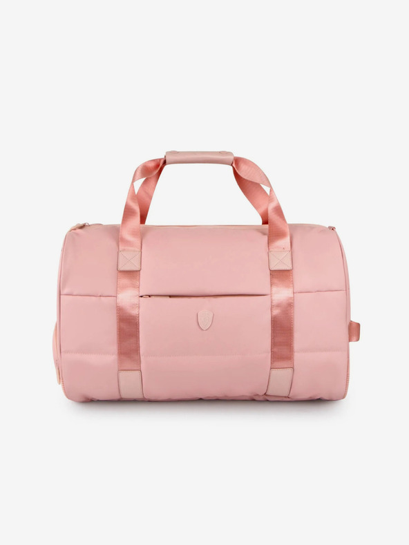 Heys Růžová dámská cestovní taška Heys Puffer Duffel Bag Rose