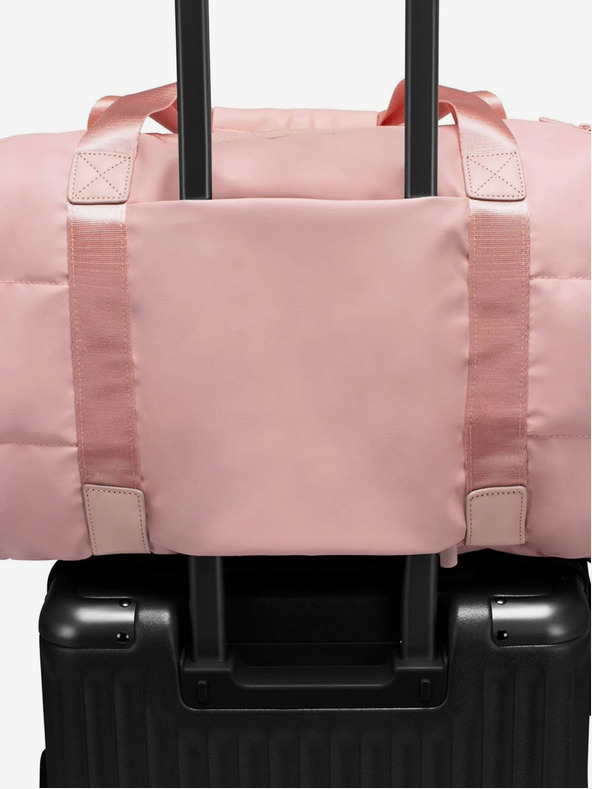 Heys Růžová dámská cestovní taška Heys Puffer Duffel Bag Rose
