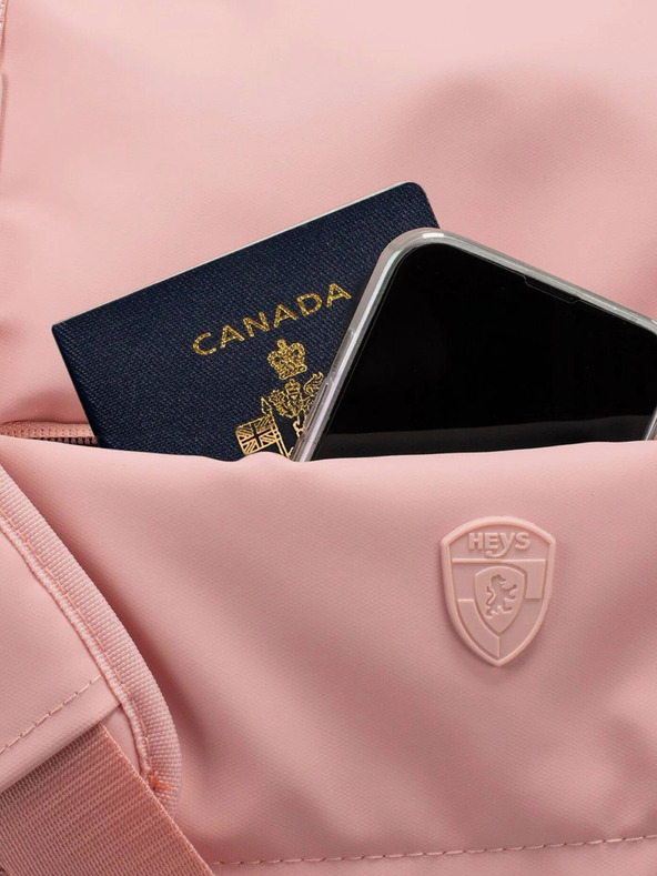 Heys Růžová dámská cestovní taška Heys Puffer Duffel Bag Rose