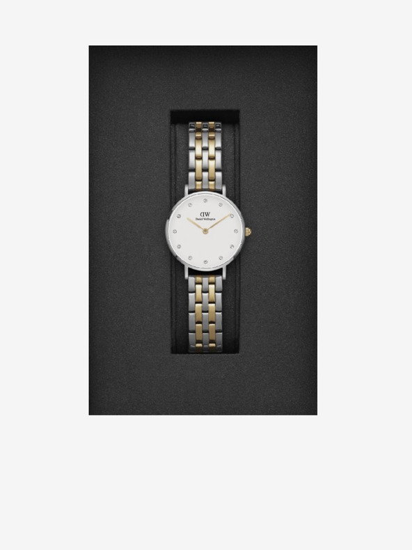 Daniel Wellington Dámské hodinky ve stříbrné barvě Daniel Wellington Petite Lumine