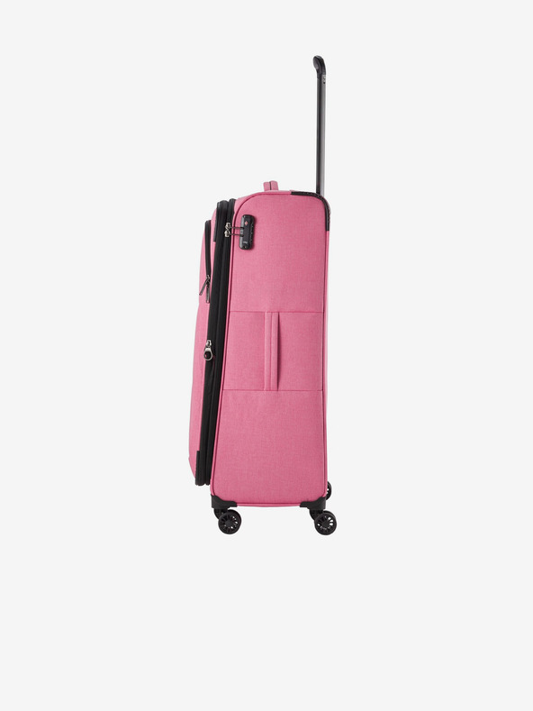 Travelite Růžový cestovní kufr Travelite Adria L